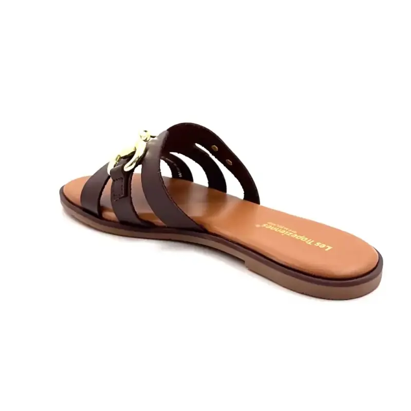 Les Tropeziennes C331207 Hamia Barna Bőr Ivoire Chaussures