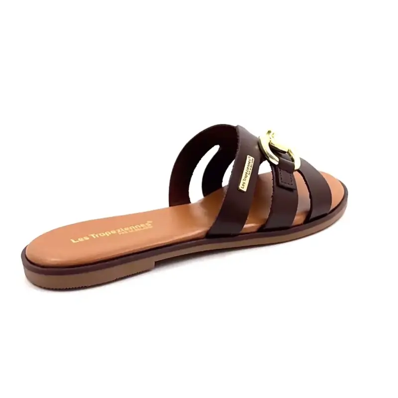 Les Tropeziennes C331207 Hamia Pelle Marrone Ivoire Chaussures
