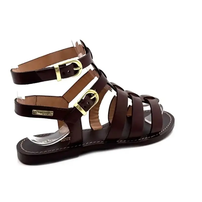 Les Tropeziennes C331230 Hagora csokoládé bőr Ivoire Chaussures