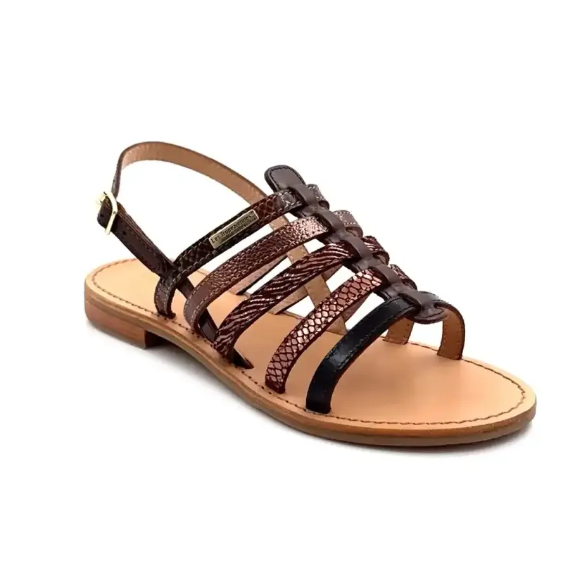 Les Tropeziennes C331281 Havagum Multi Braunes Leder Ivoire Chaussures