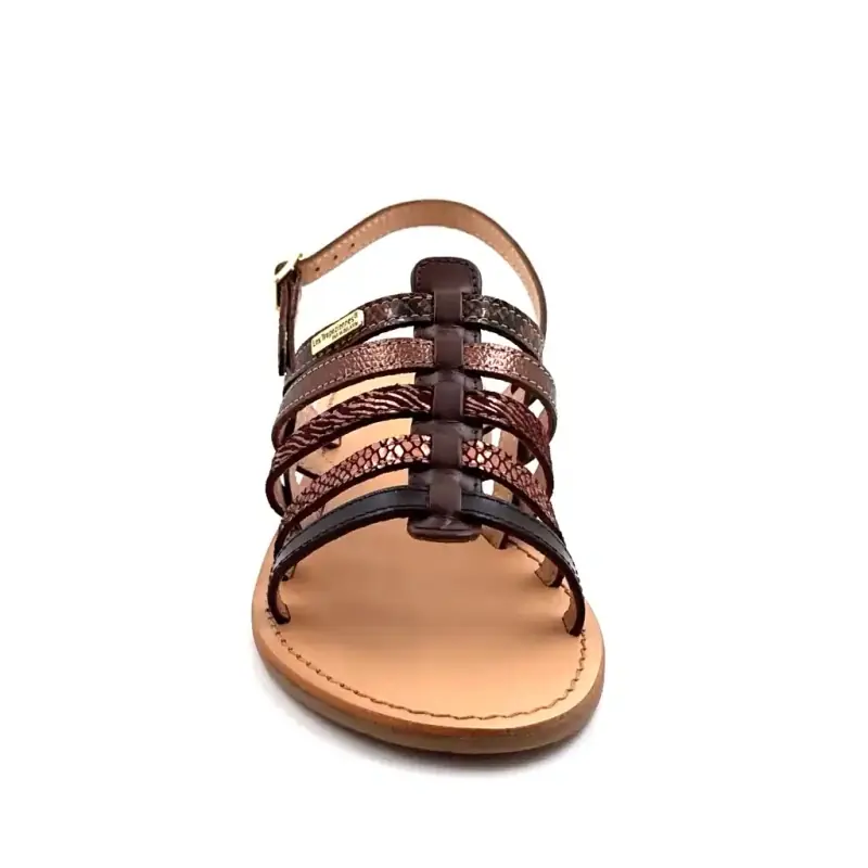 Les Tropeziennes C331281 Havagum Cuir Multi Marron Ivoire Chaussures