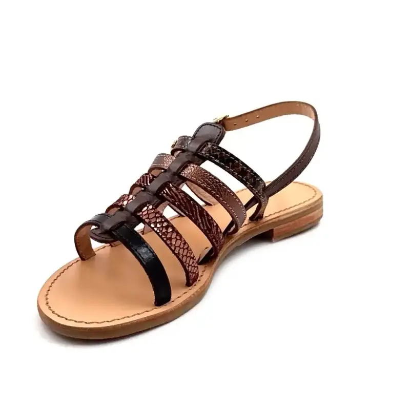 Les Tropeziennes C331281 Havagum Multi Marrone Pelle Ivoire Chaussures