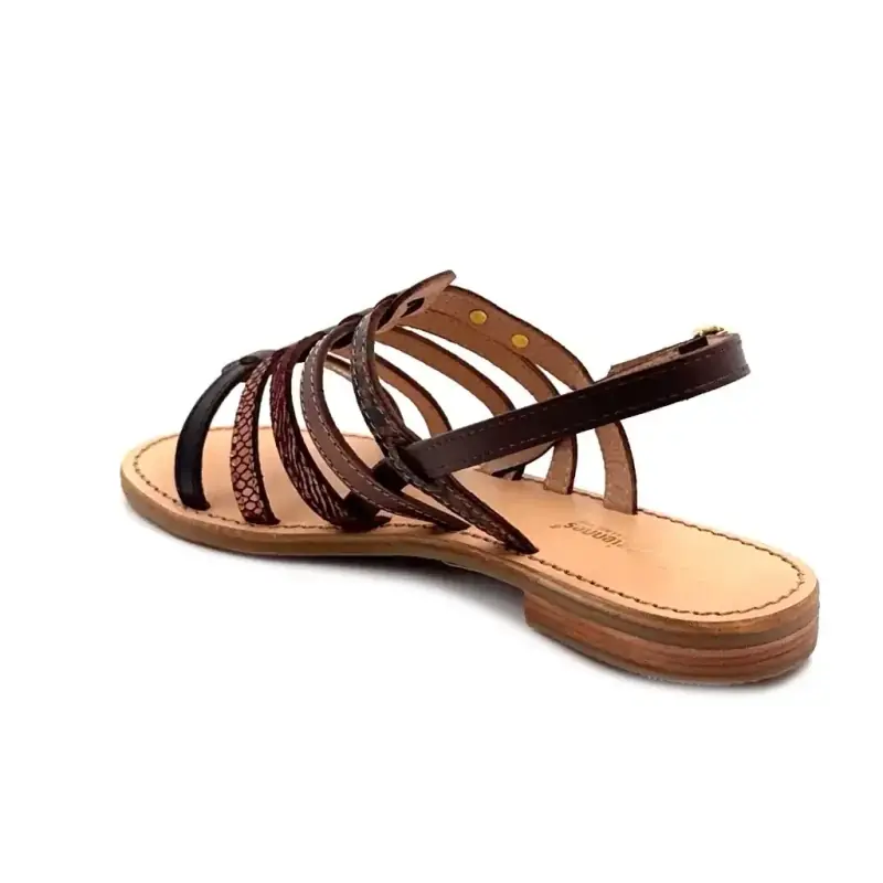 Les Tropeziennes C331281 Havagum Multi Marrone Pelle Ivoire Chaussures