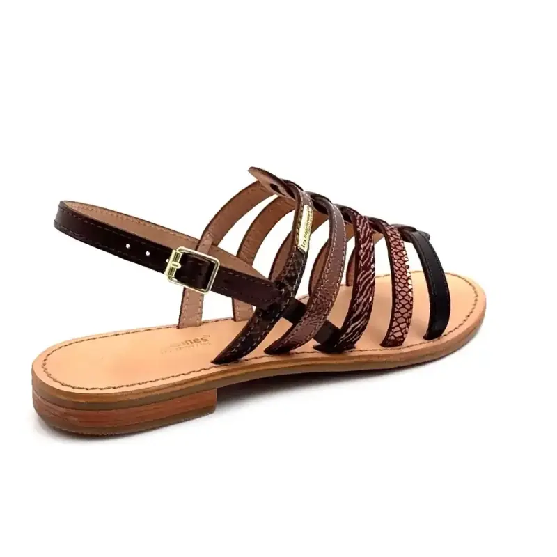 Les Tropeziennes C331281 Havagum Multi Brun Læder Ivoire Chaussures