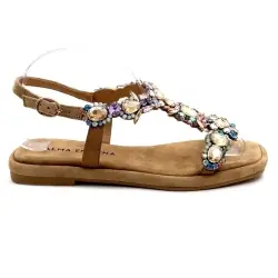 Sandales Alma En Pena 8009 Textile Sable & Strass %price%