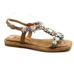Alma En Pena Sandals 8009 Textile Sand & Strasse %price%