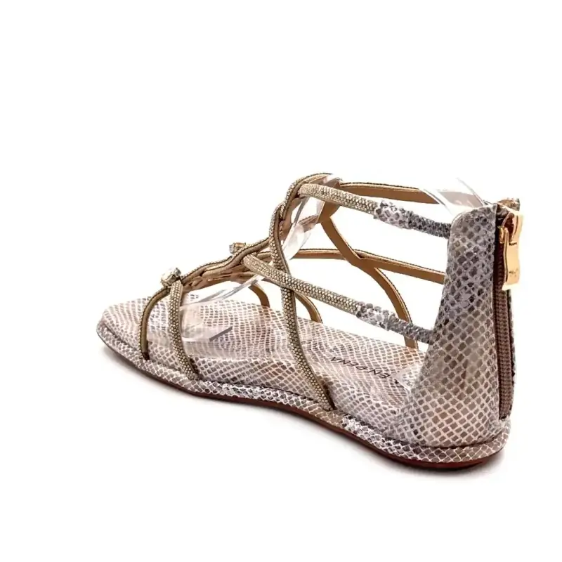Alma En Pena 51501 Tekstil & Strasse Taupe Ivoire Chaussures