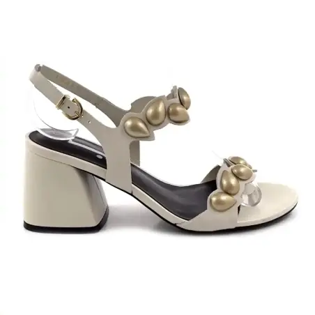 Jeannot 624 Magnum Ledersandalen Off-White 195,00&nbsp;€