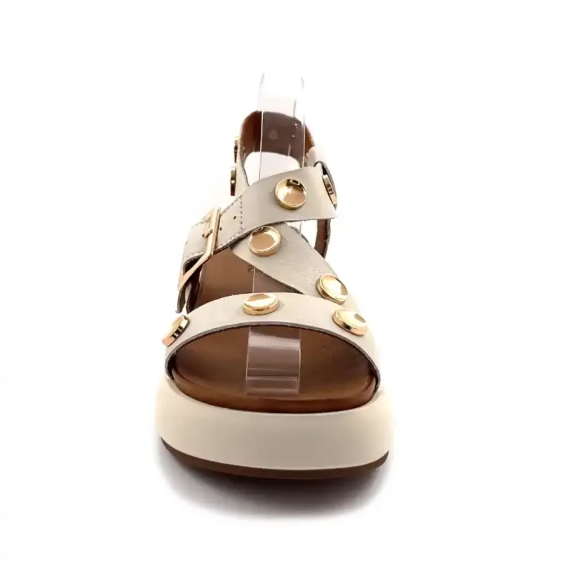 Inuovo A96060 Crèmekleurig leer Ivoire Chaussures