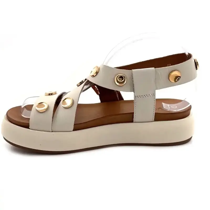 Inuovo A96060 Couro Creme Ivoire Chaussures