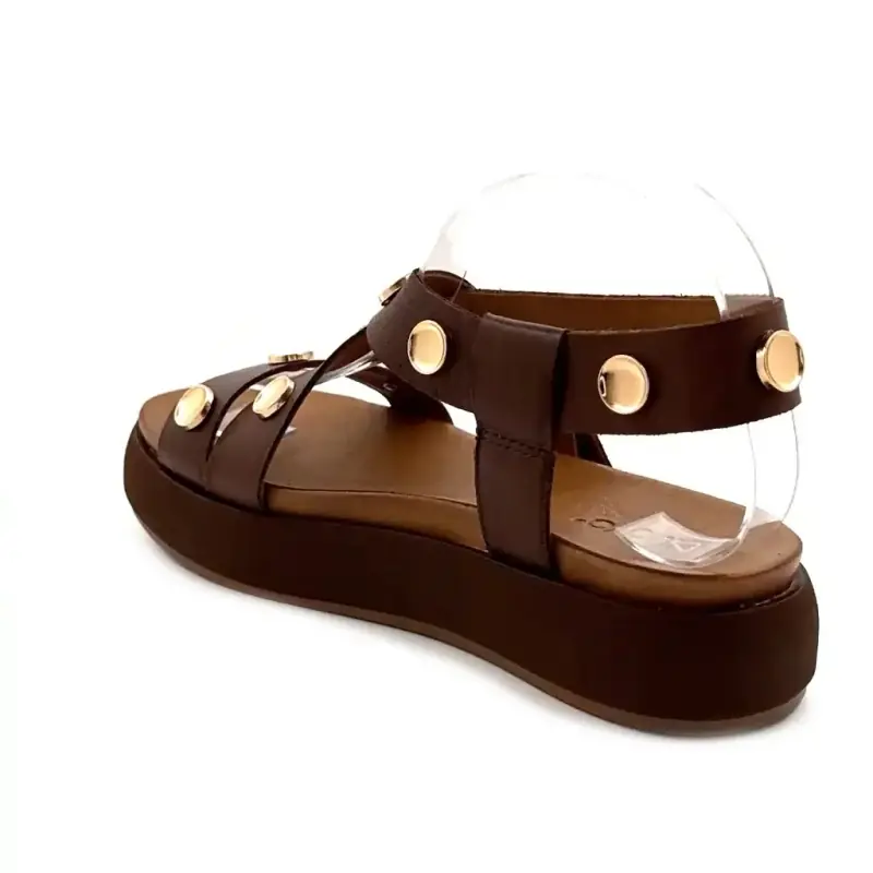 Inuovo A96060 Cuir Marron Ivoire Chaussures