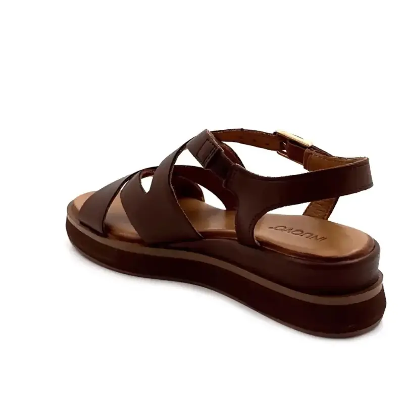 Inuovo 113120 Brązowa skóra Ivoire Chaussures