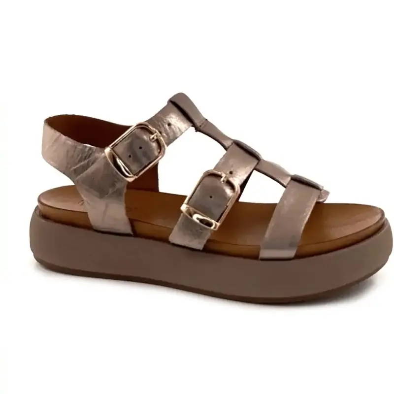 Inuovo a96046 bronz bőr Ivoire Chaussures