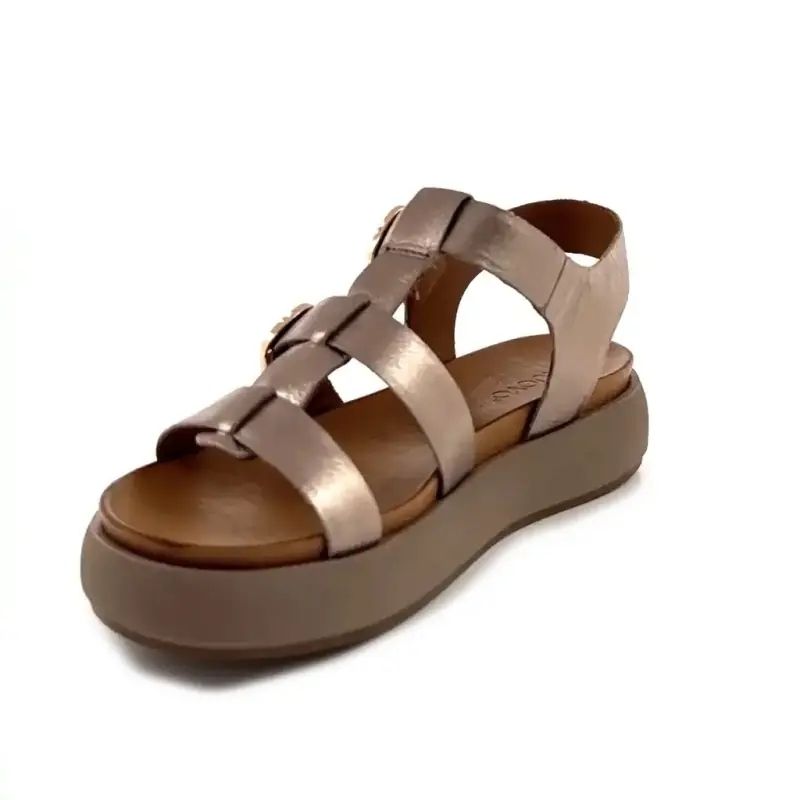 Inuovo a96046 bronz bőr Ivoire Chaussures
