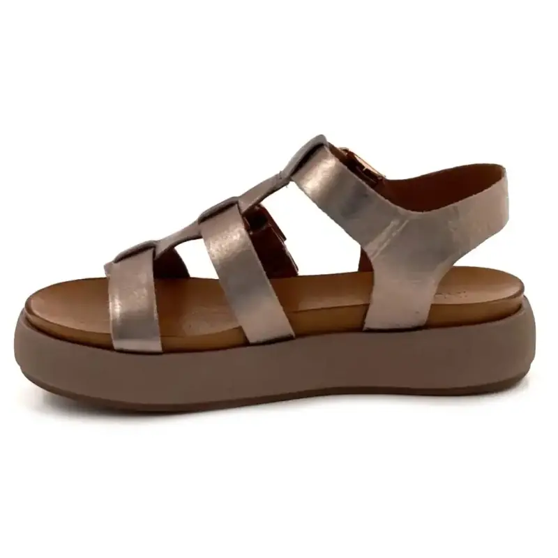 Inuovo a96046 Brązowa skóra Ivoire Chaussures