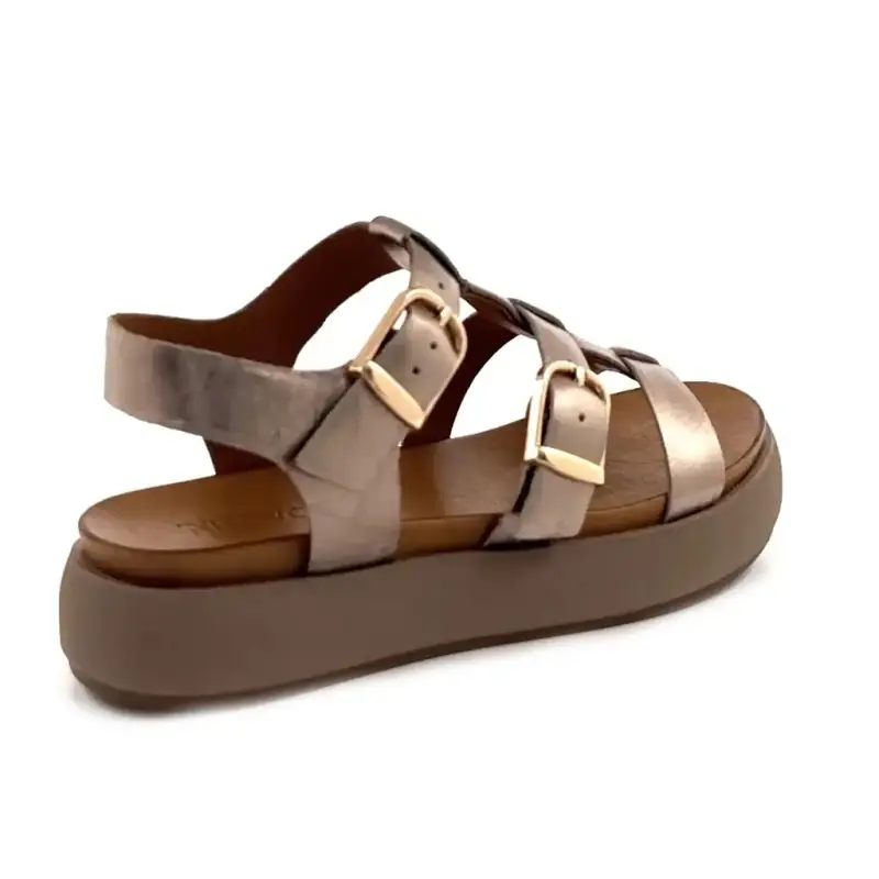 Inuovo a96046 Pelle Bronzo Ivoire Chaussures