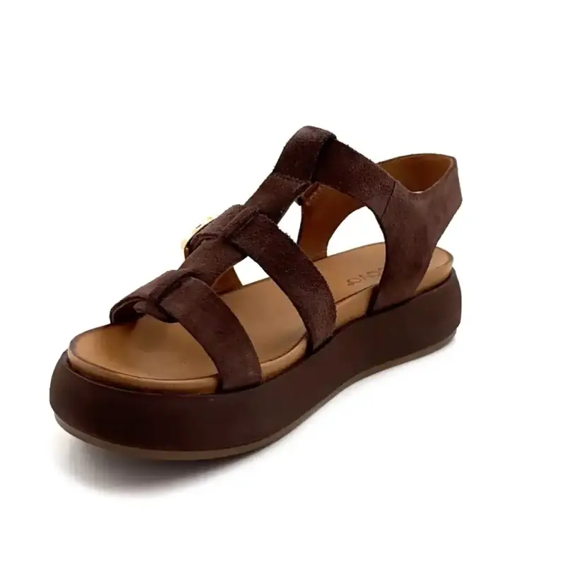 Inuovo a96046 Brown Suede Ivoire Chaussures