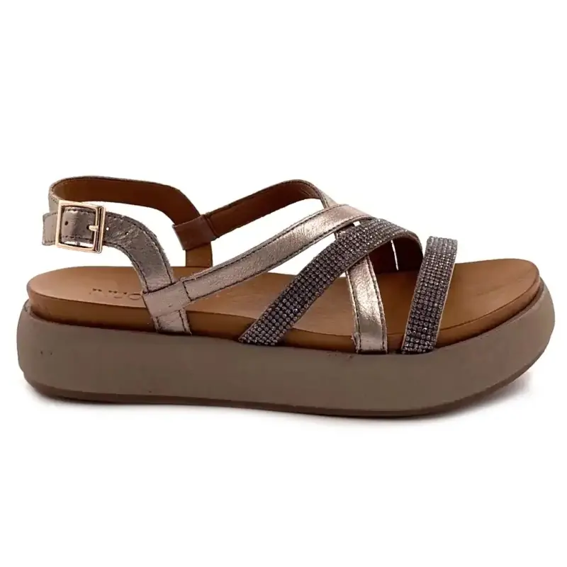 Inuovo A96051 Platform Szandál, Bronz Bőr 109,00&nbsp;€