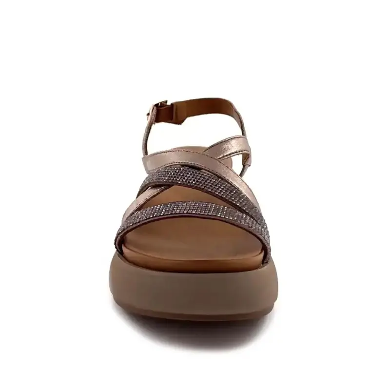 Inuovo A96051 Cuir Bronze Ivoire Chaussures