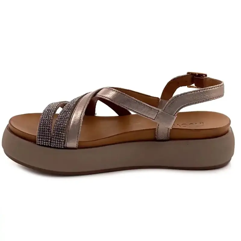 Inuovo A96051 Bronze Læder Ivoire Chaussures