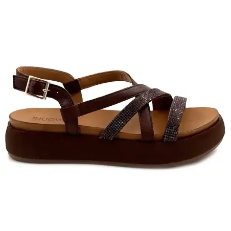 Inuovo A96051 Brune Platåsandaler i Skinn €&nbsp;109.00