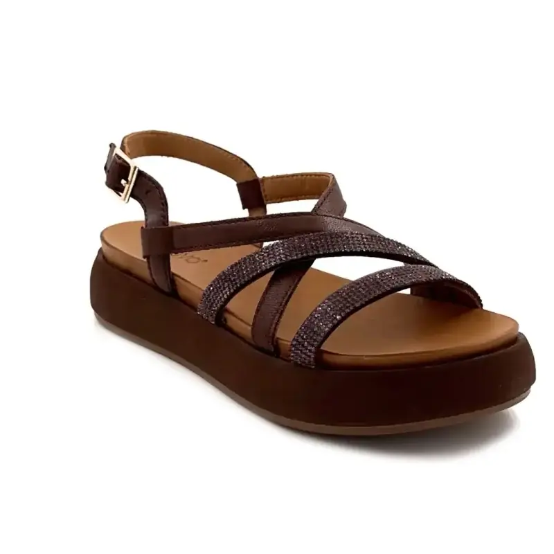 Inuovo A96051 Couro Marrom Ivoire Chaussures