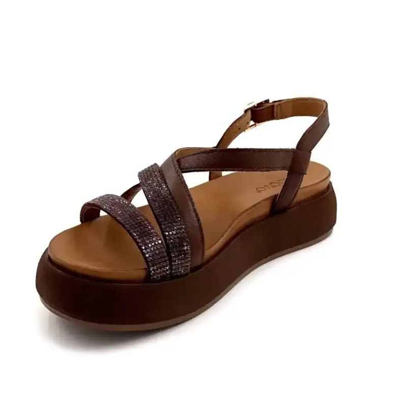 Inuovo A96051 Couro Marrom Ivoire Chaussures