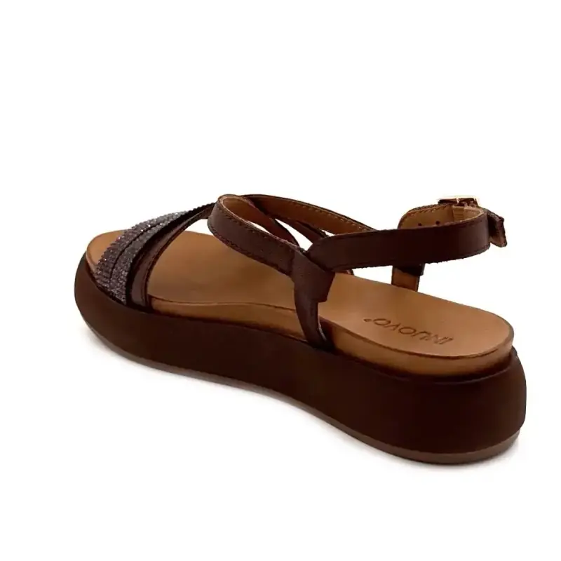 Inuovo A96051 Brunt skinn Ivoire Chaussures