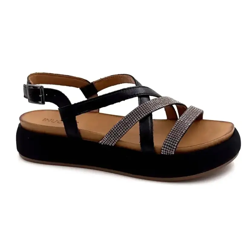 Inuovo A96051 Svart Läder Ivoire Chaussures