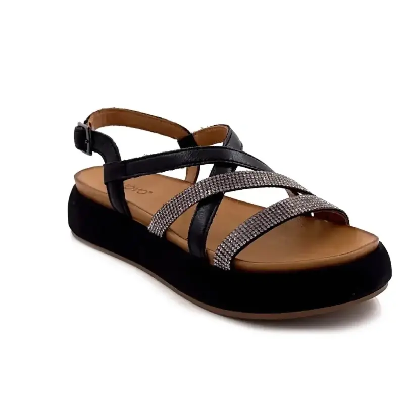 Inuovo A96051 Pelle nera Ivoire Chaussures