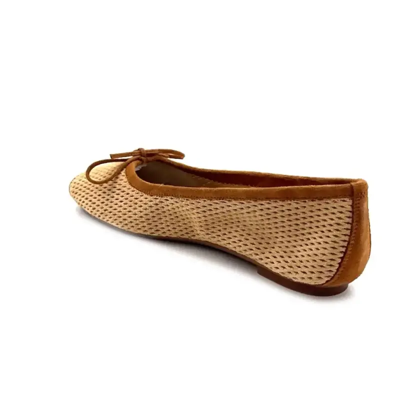 Reqins Harmony Perfo bézs velúr bőr Ivoire Chaussures