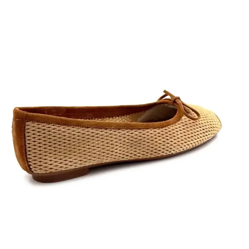 Reqins Harmony Perfo Bej Suede Leather Ivoire Chaussures