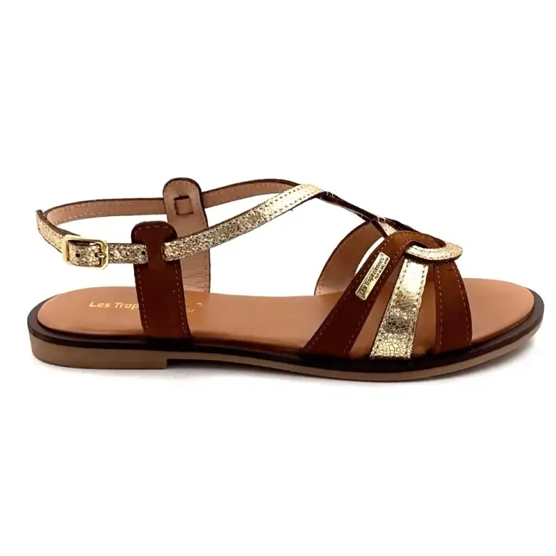 Les Tropeziennes c331268 Couro Habby Conhaque e Ouro 79,90&nbsp;€