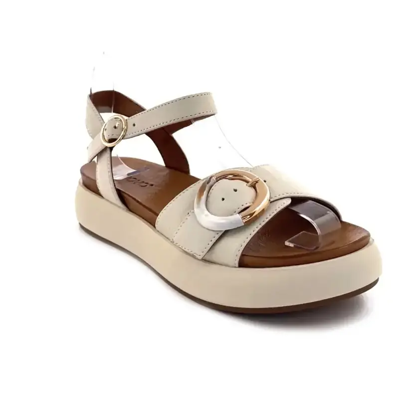 Inuovo a96068 Cuero color crema Ivoire Chaussures