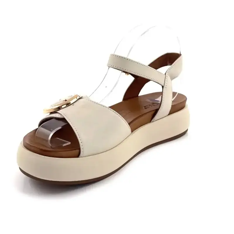 Inuovo a96068 Creme Leder Ivoire Chaussures