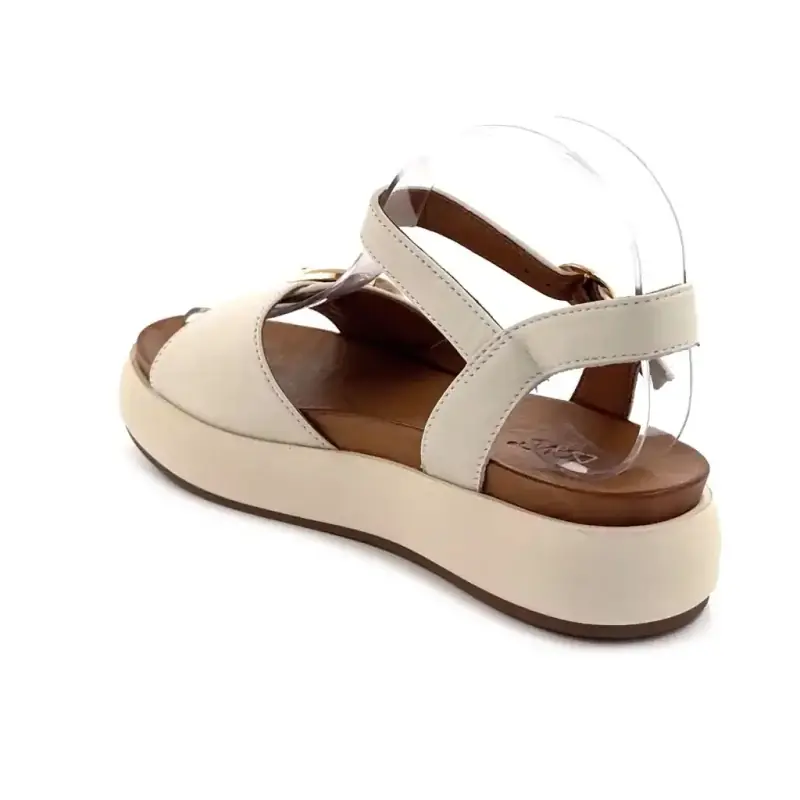 Inuovo a96068 Kremfarget skinn Ivoire Chaussures