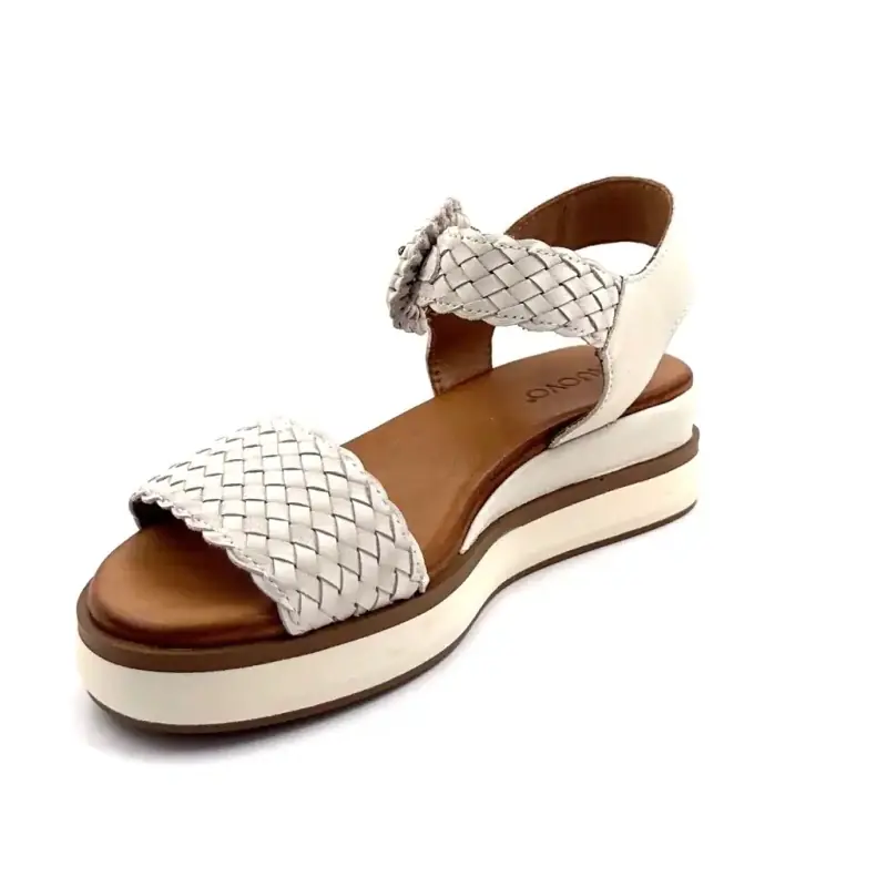 Inuovo 113031 Cremefarbenes Leder Ivoire Chaussures