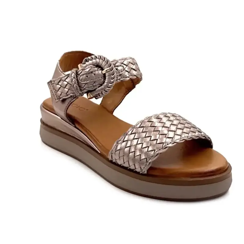 Inuovo 113031 Cuir Bronze Ivoire Chaussures