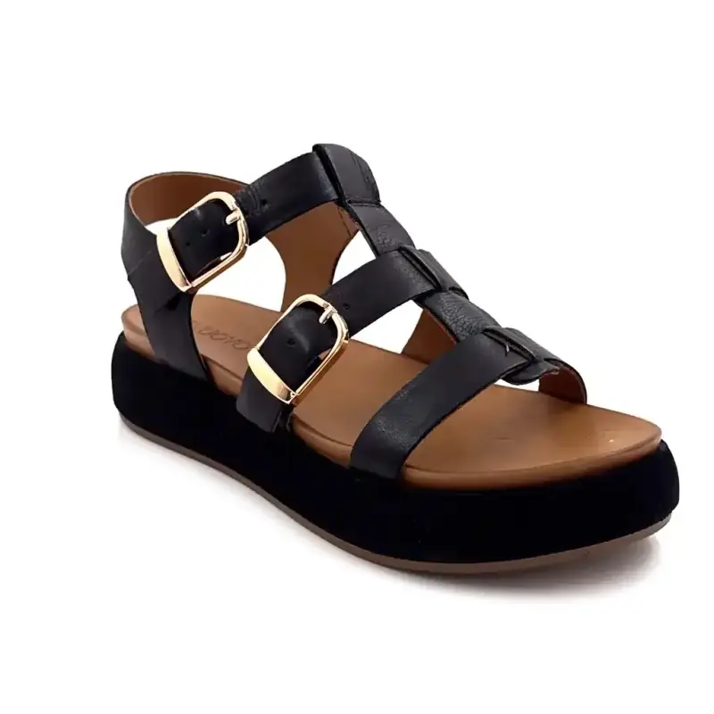 Inuovo A96046 Couro Preto Ivoire Chaussures