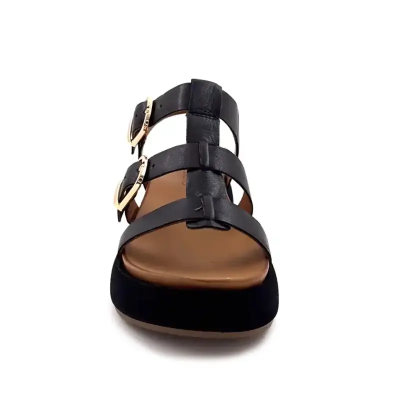 Inuovo A96046 Zwart leer Ivoire Chaussures