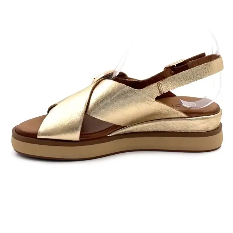 Inuovo 113138 Couro Dourado Ivoire Chaussures