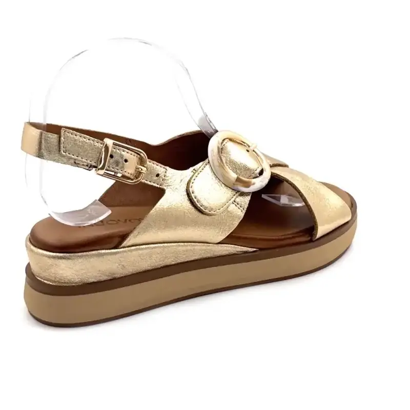 Inuovo 113138 Złota skóra Ivoire Chaussures