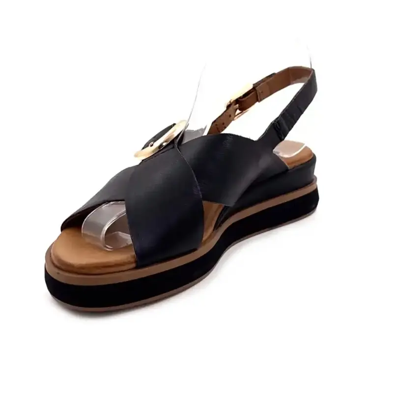 Inuovo 113138 Pelle nera Ivoire Chaussures