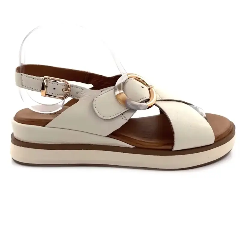 Sandales Compensé Inuovo 113138 Cuir Crème 109,00&nbsp;€