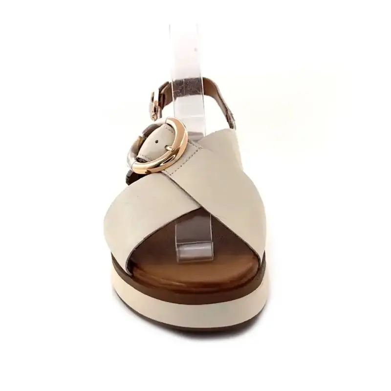 Inuovo 113138 Cream Leather Ivoire Chaussures