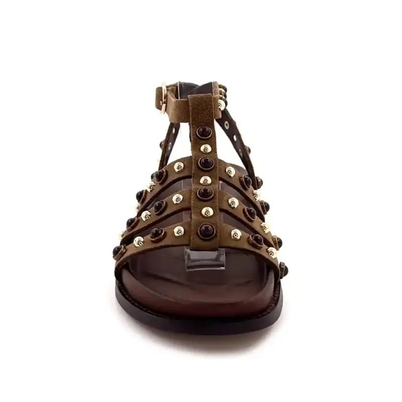 Inuovo D51002 Suede Sigaro Ivoire Chaussures