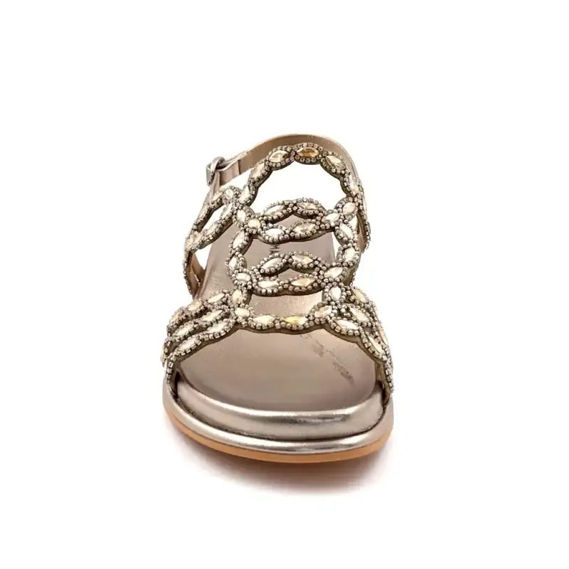 Alma En Pena 7102 Strass Cuir Bronze Ivoire Chaussures