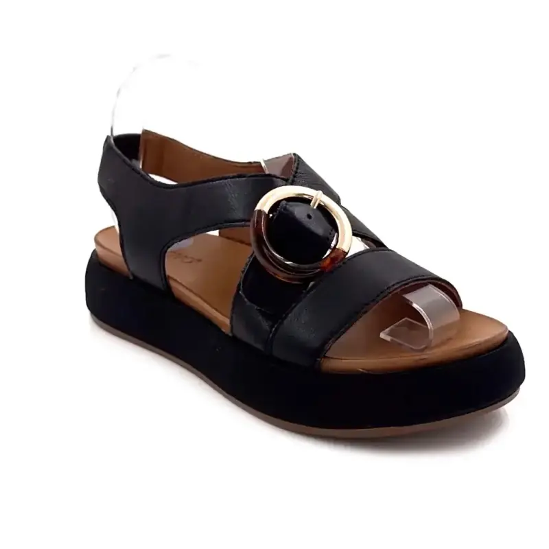Inuovo A96067 Piele neagră Ivoire Chaussures