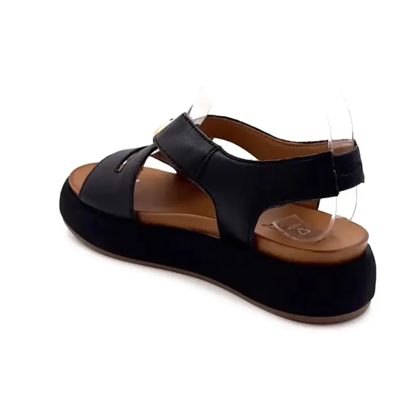 Inuovo A96067 Cuir Noir Ivoire Chaussures