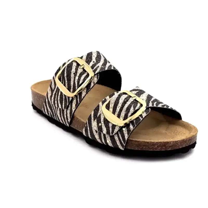 Ivoire 15-71-9822-001 Glitter Sebra Ivoire Chaussures